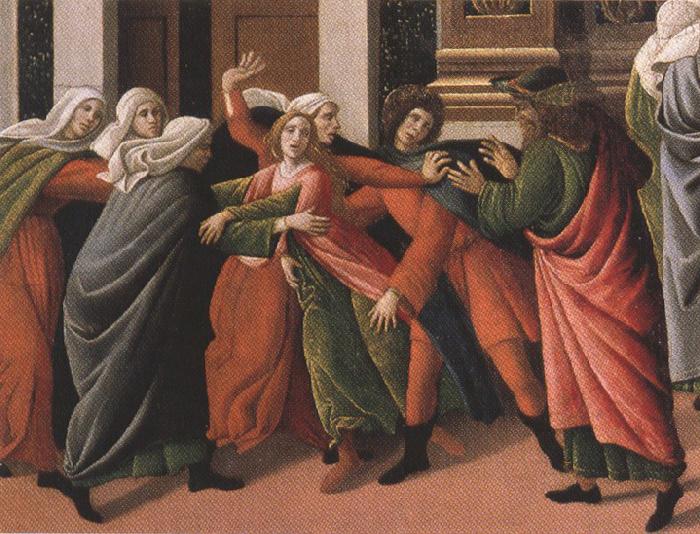 Sandro Botticelli Stories of Virginia (mk360 Sweden oil painting art